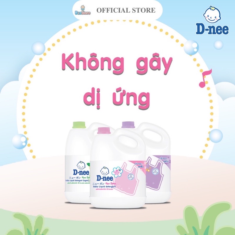 Nước Giặt D-nee Nhập can to 3000ml