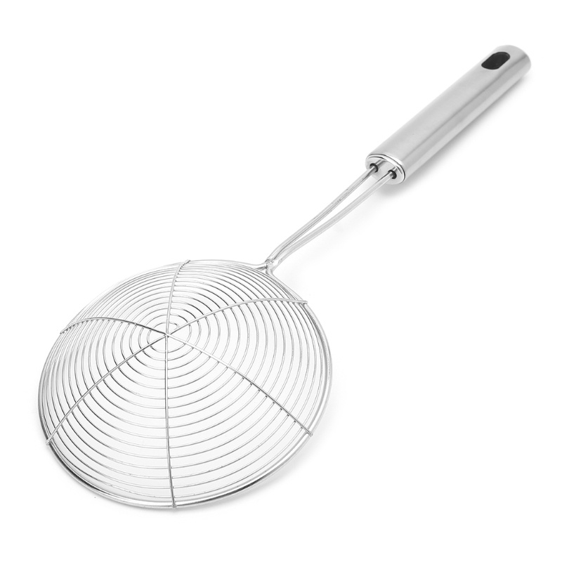 Muỗng Vớt Đồ Chiên Ráo Dầu Bằng Thép Không Gỉ Có Tay Cầm Tiện Dụng