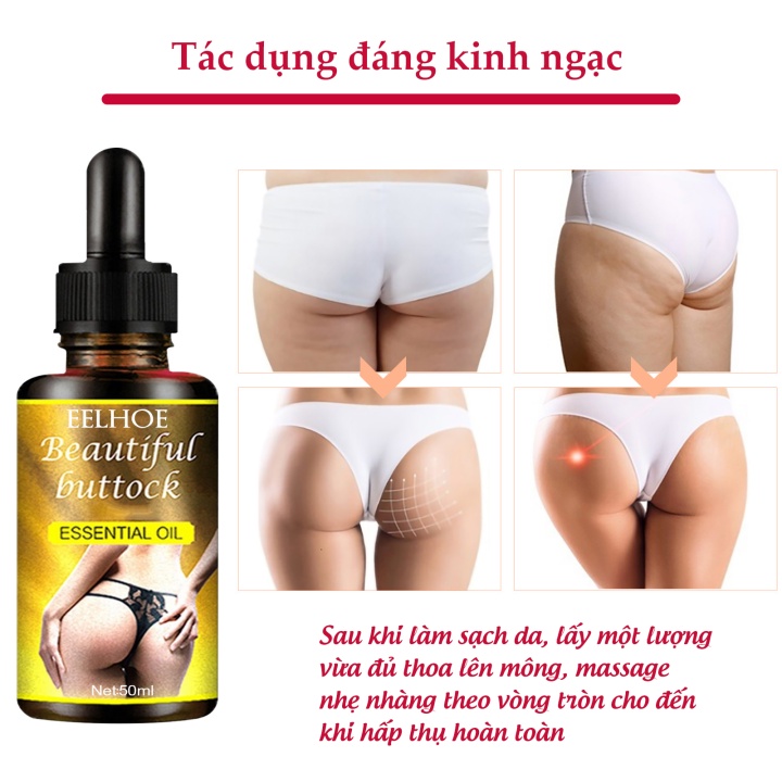 EELHOE - Giúp Vòng Ba Tăng Kích Thước, Căng Tròn, Săn Chắc, Cải Thiện Vùng Nhăn, Sần, Chống Lão Hoá