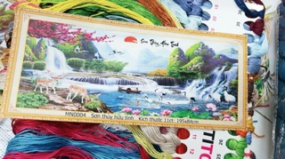 Tranh thêu phong cảnh đẹp