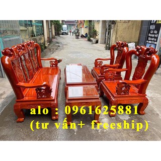 Bộ bàn ghế phòng khách minh quốc đào gỗ xoan ta