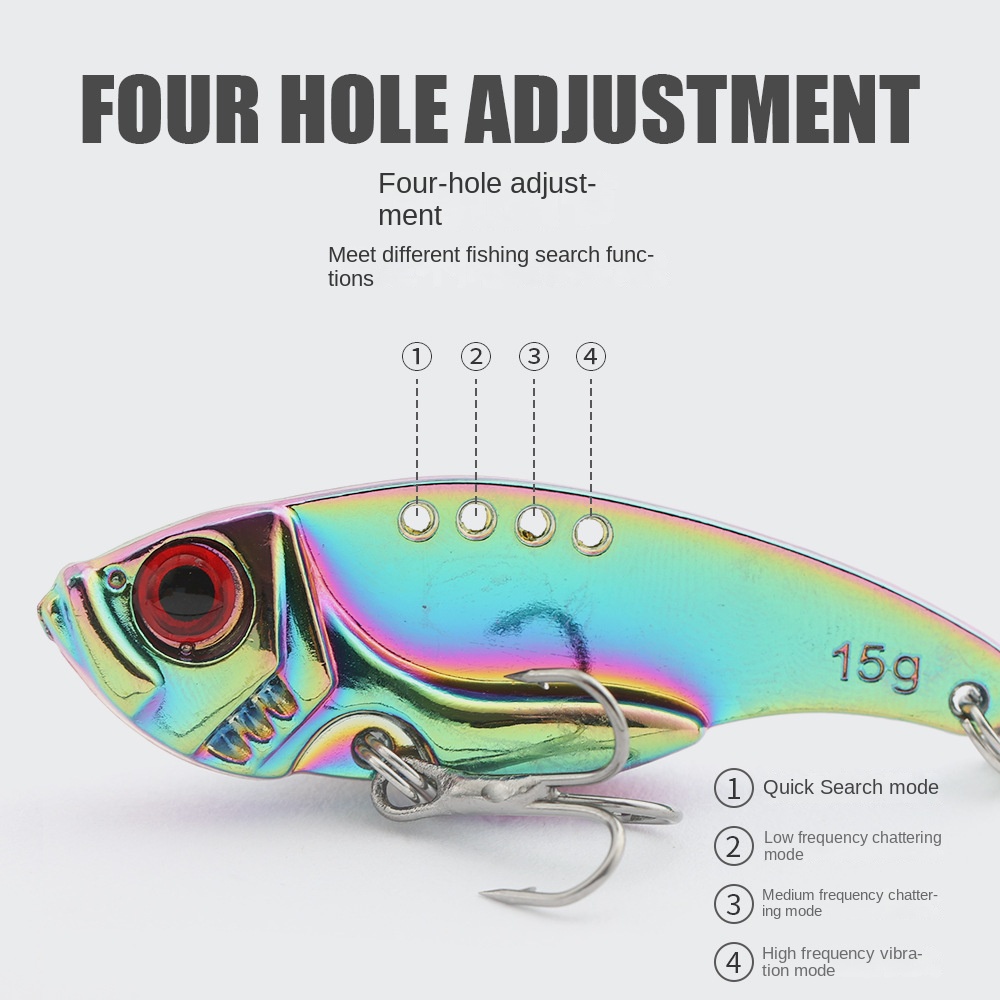 Mồi câu cá sắt Funny VIB lure câu cá lóc, trê, nheo 3g, 7g, 10g, 15g