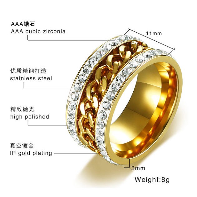 Nhẫn nam phong cách vương gia