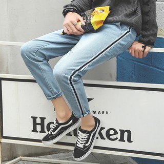Quần jeans sporty viền kẻ #k01