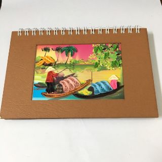 Sổ lưu niệm giấy xoắn độc đáo (16cm x 11cm)