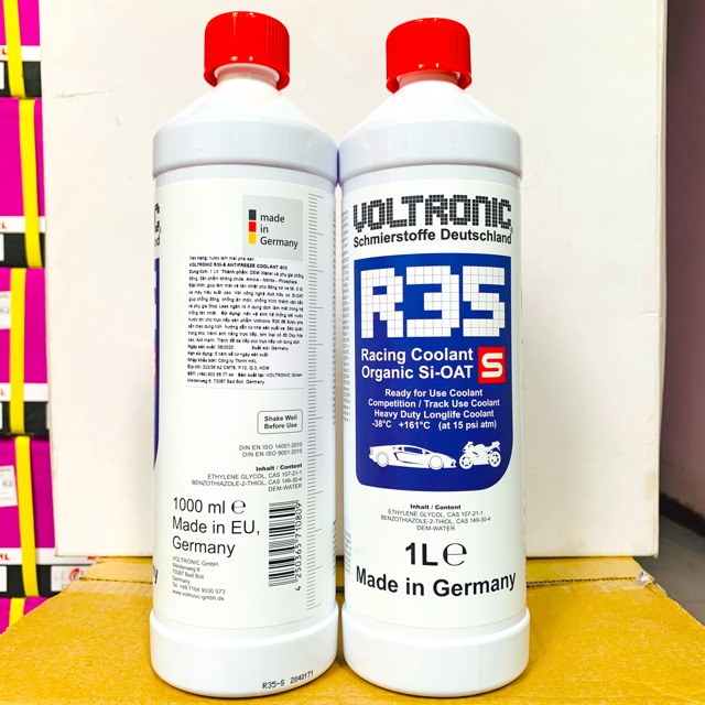 Nước Làm Mát Đã Pha Sẵn Voltronic R35-S Racing Coolant  1Lit - 161 Độ Sôi - Made in Germany