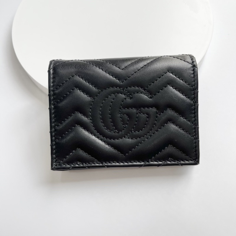 Ví bấm Gucci mm màu đen