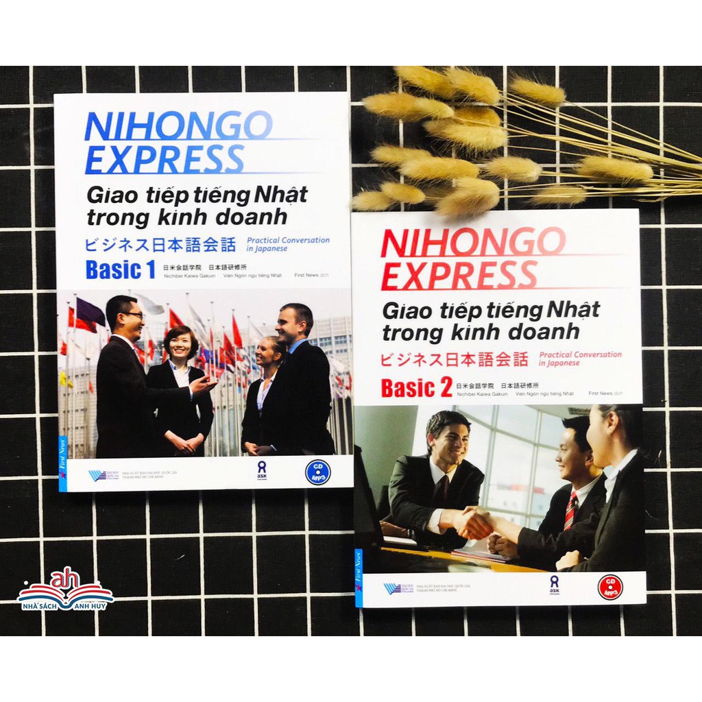 Sách - Combo Giáo trình giao tiếp tiếng Nhật trong kinh doanh Nihongo Express Bijinesu Nihongo Kaiwa