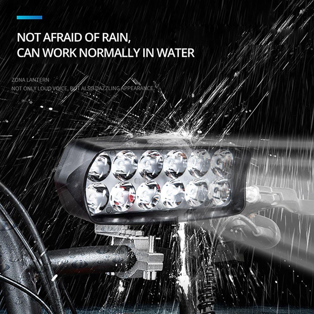 Đèn Pha LED 8 / 12 / 16 Bóng 12V-80V Chuyên Dụng Cho Xe Đạp Điện