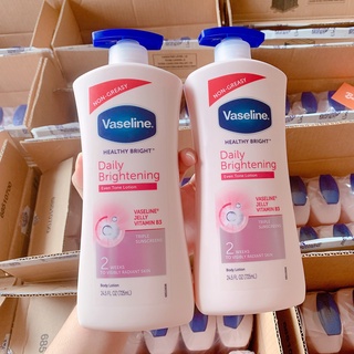 Sữa Dưỡng Thể Vaseline Màu Hồng và Xanh 725ml