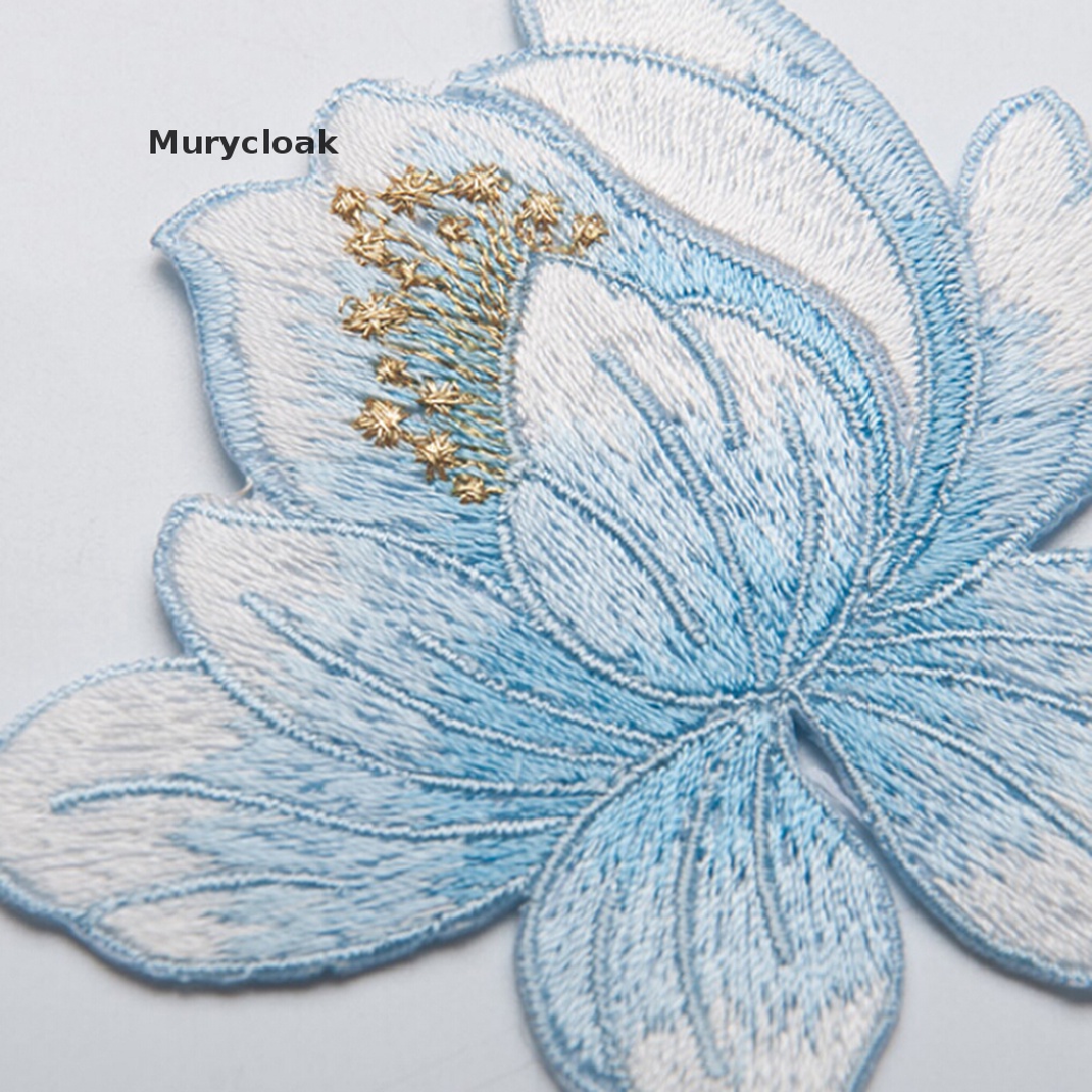 Sticker ủi thêu hình hoa sen