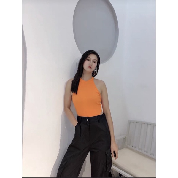 (Sẵn S VẢI THUN GÂN ĐẸP)Bodysuit khoét eo cao | BigBuy360 - bigbuy360.vn