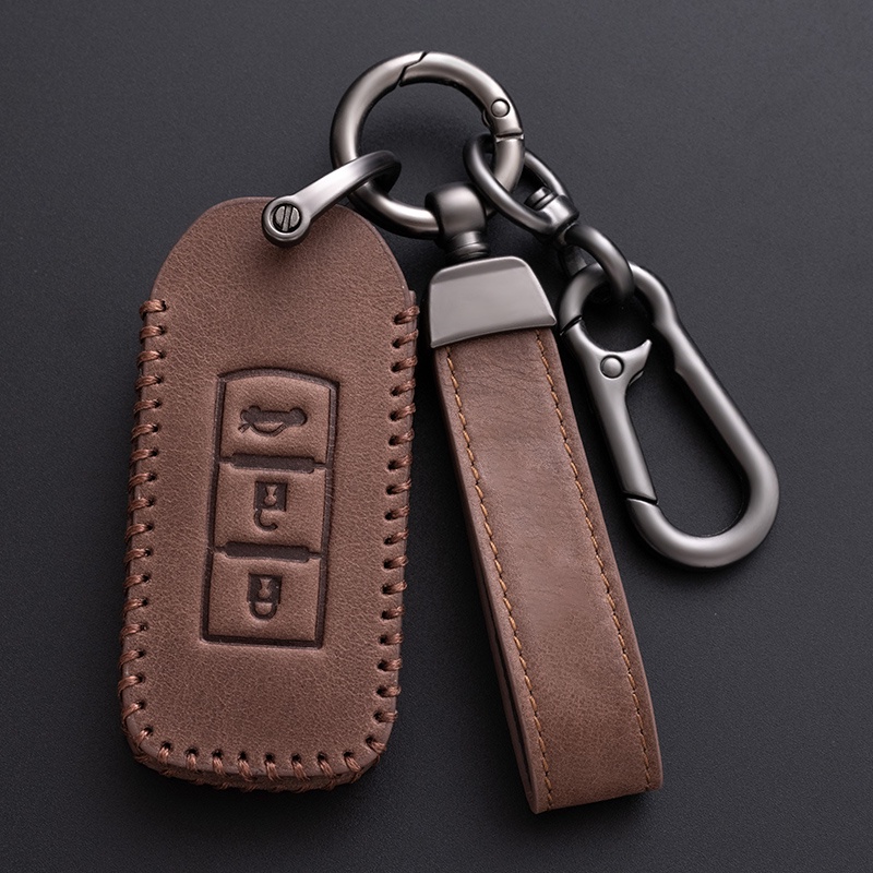 Bao Da Chìa Khoá Mitsubishi Xpander, Outlander, Triton, Attrage, Mirage, Pajero Sport handmade Da Thật 003 3 ASX Colt LANCER 10 EX Grandis Pajero Sport 2015 2017 Xpander Triton ASX Rv LANCER LANCER Pajero Sport 3 2020G Eclipse Cross L200