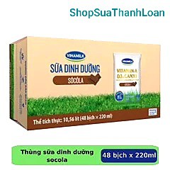 [HSD T9-2022] Thùng 48 Bịch Sữa Dinh Dưỡng VINAMILK SÔCÔLA  220ml