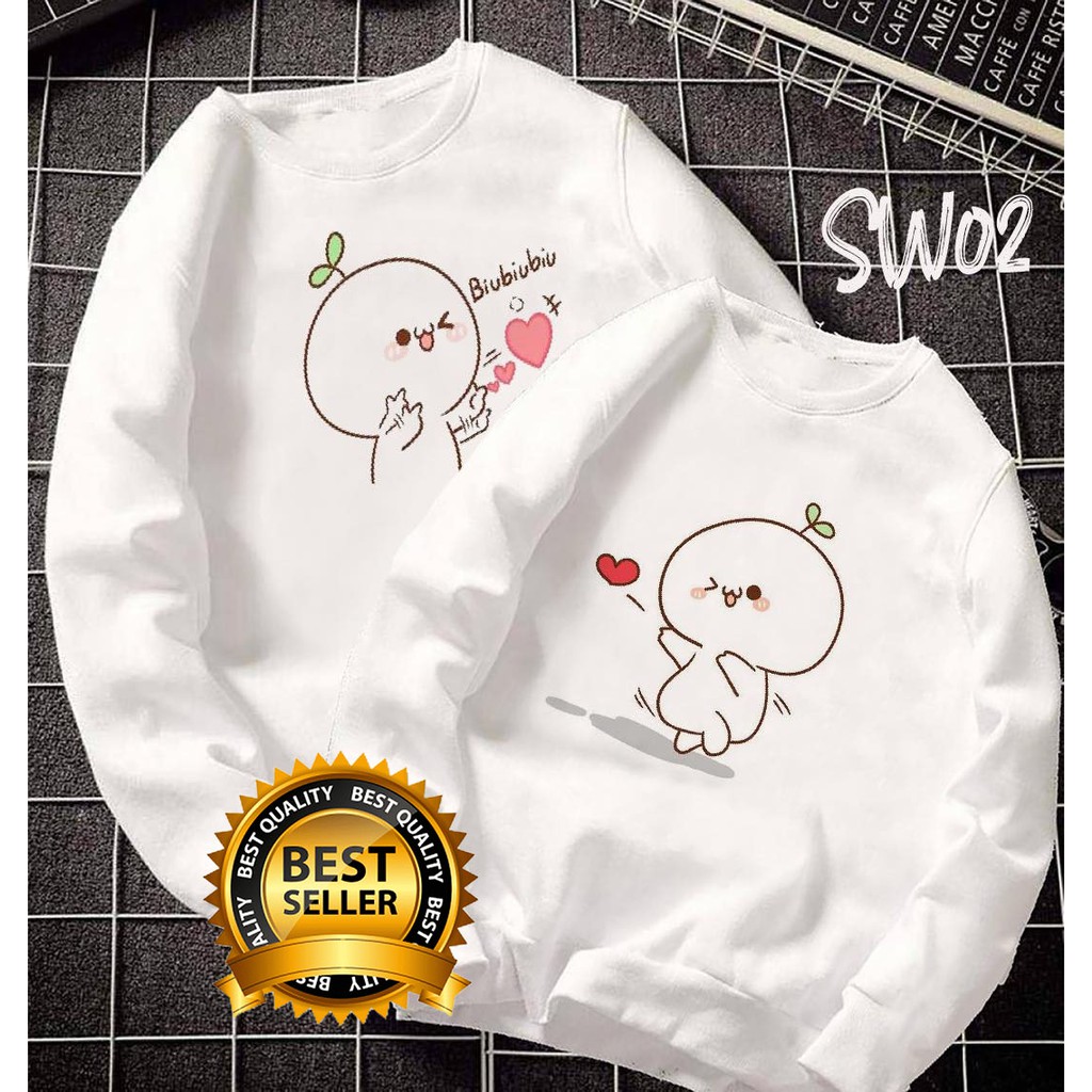 BST ào  sweater đôi in hình siêu cute cực dễ thương - Giá 1 áo | BigBuy360 - bigbuy360.vn