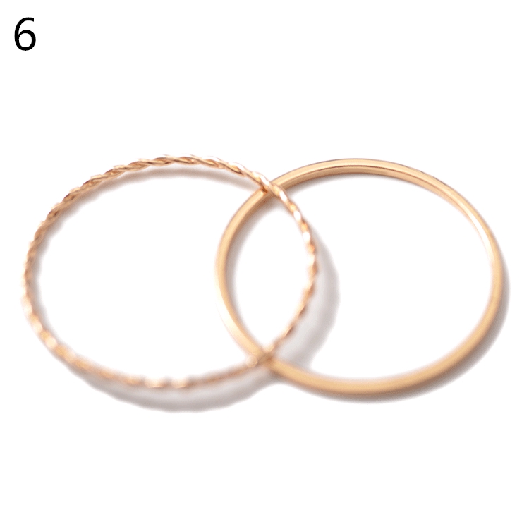 Set 2 Nhẫn Nữ Thời Trang Đơn Giản
