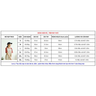RN59_Rập giấy may áo raglan nữ form rộng