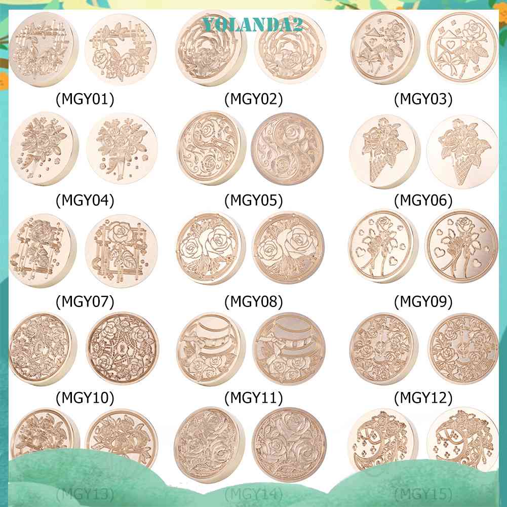 Đầu Con Dấu Sáp Dùng Cho Thiệp Mời Hình Hoa Hồng