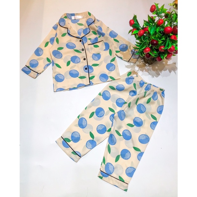 Đồ bộ pijama cho bé gái bé trai lụa mango