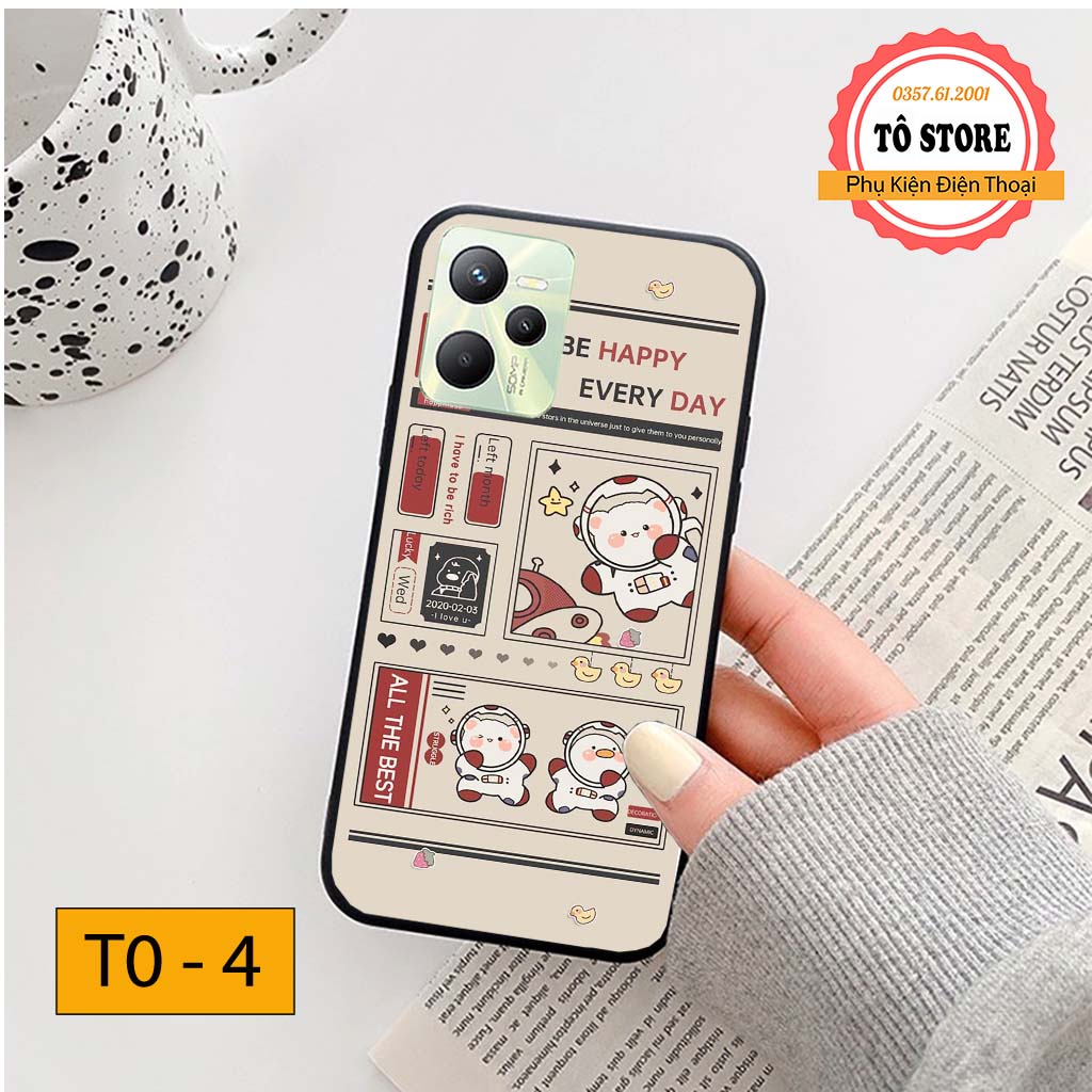 Ốp lưng Realme C35 / Realme C35S in hình phi hành gia vũ trụ ngân hà trẻ trung đáng yêu, chống trầy xước