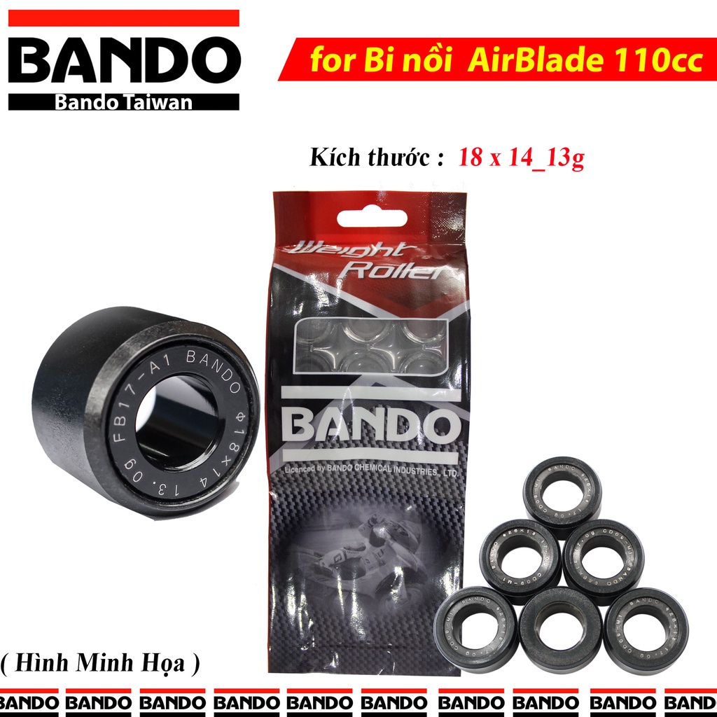 Bi nồi Bando Độ Honda AirBlade 110cc, Vision, SCR, Atila, Click 110