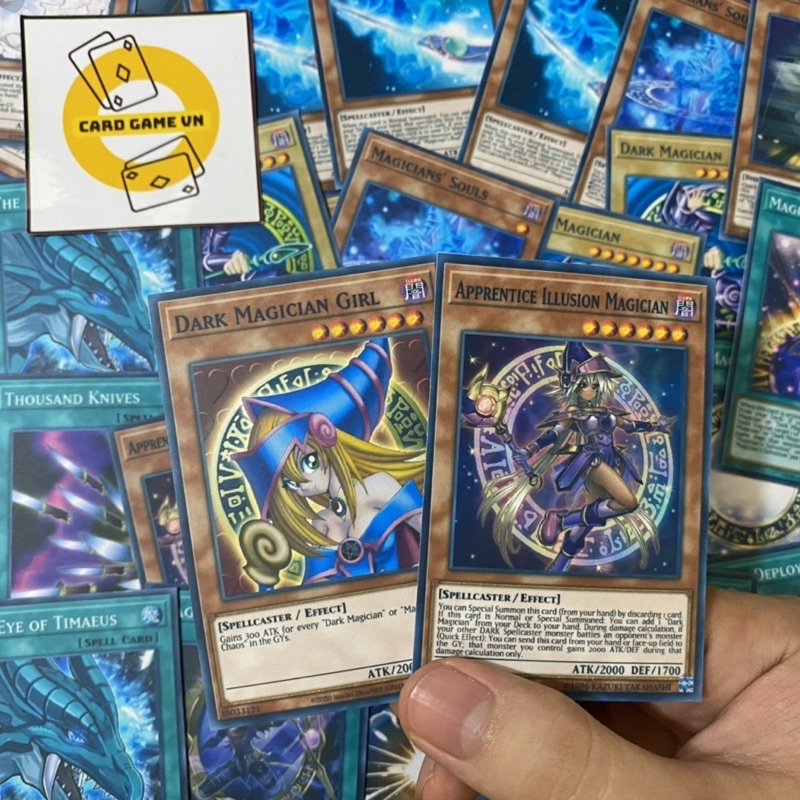 Bài YuGiOh - Bộ 54 lá bài Dark Magician – Platinum Master Duel Deck - Card Game VN