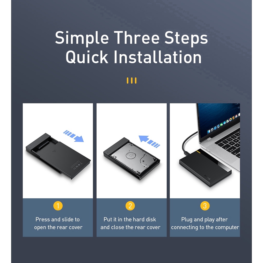 Vỏ ổ đĩa cứng SSD HDD Type C chất lượng cao | BigBuy360 - bigbuy360.vn