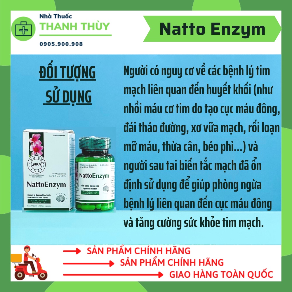Viên Uống NattoEnzym DHG Cải Thiện Tuần Hoàn Máu Não, Cao Huyết Áp