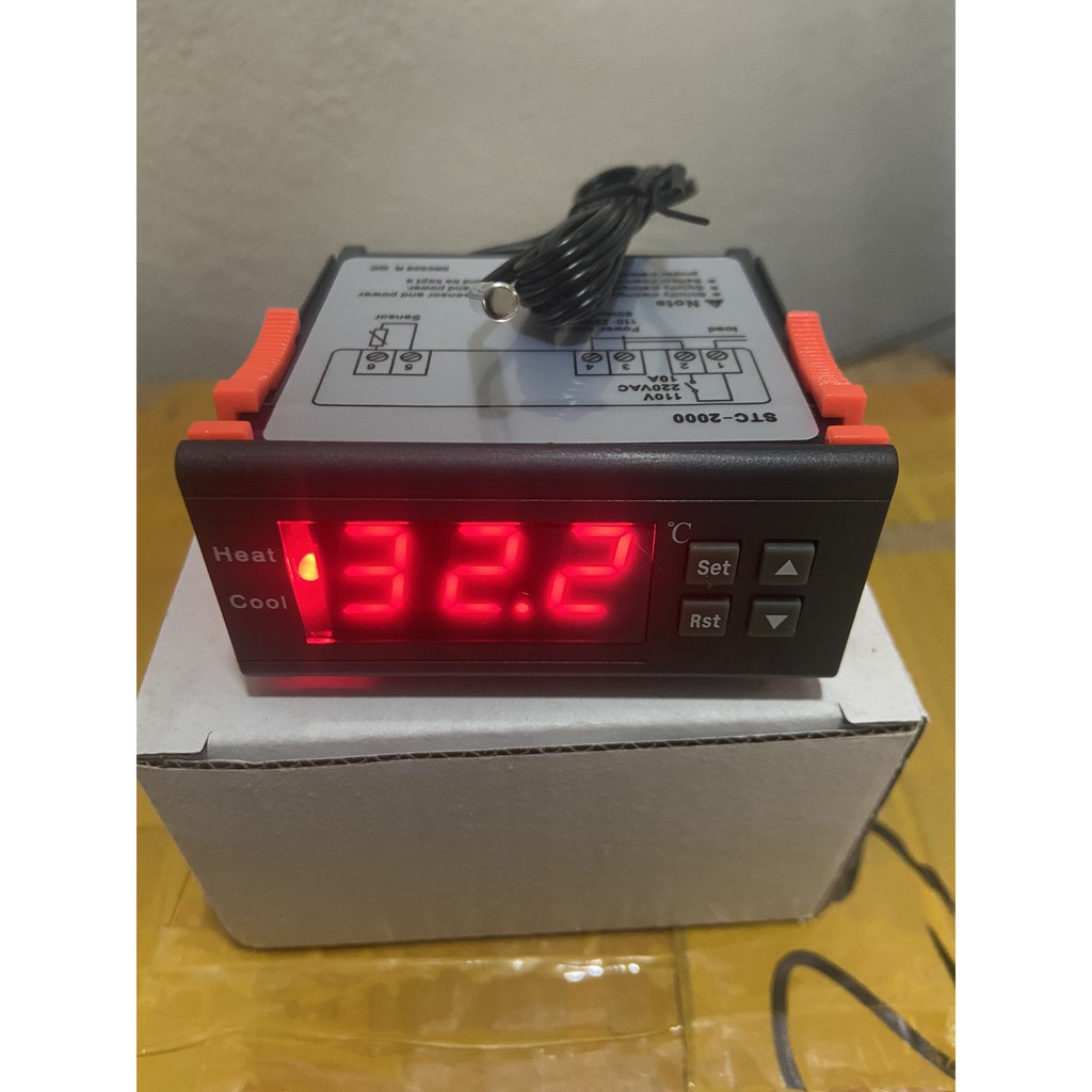 (KHÁC) Đồng hồ nhiệt độ kèm can nhiệt -40-120 STC-2000