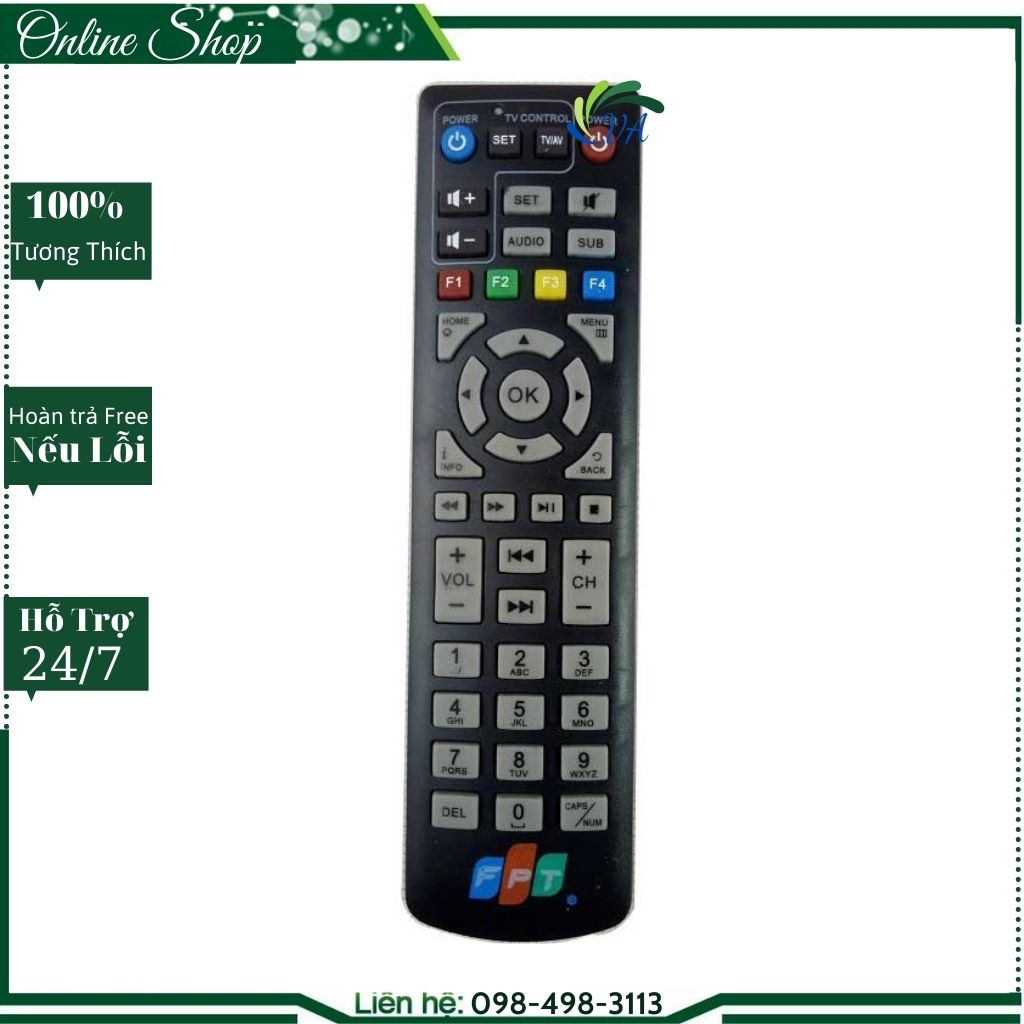 Điều khiển đầu thu tivi FPT-Remote sử dụng đầu thu tivi FPT