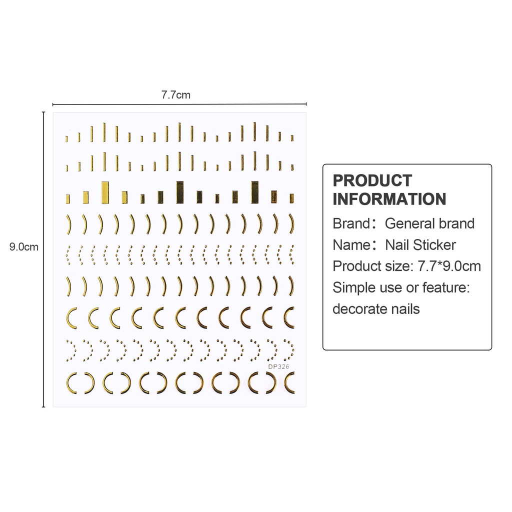 1 Miếng Dán Trang Trí Móng Tay Hình Bướm/Bướm Nhiều Màu Sắc
