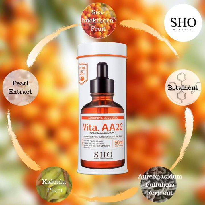 Tinh chất dưỡng sáng da SHO Real Vita AA2G Ampoule 50ml