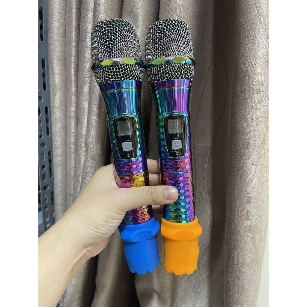 Vỏ Tay Mic Không dây Da Cá Titan 7 Màu, Óng Ánh, Đẹp Mê