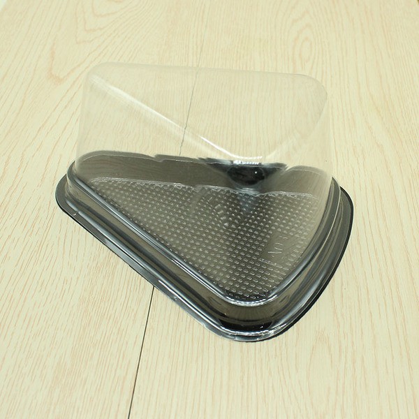 50 Hộp nhựa dùng 1 lần tam giác đế đen A30 - Plastic box with lid