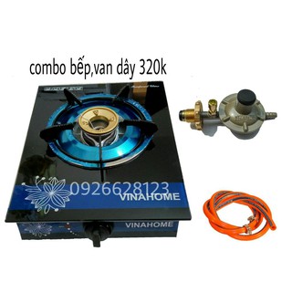 combo bếp gas đơn kính tặng van dây,bếp gas rẻ, bếp tiết kiệm