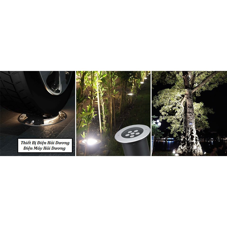 Đèn LED âm đất âm sàn GS Lighting (Ánh sáng Vàng) - Bảo hành 12 tháng