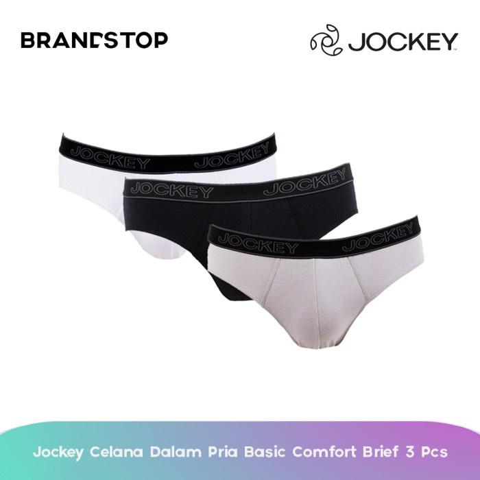 Set 3 quần lót Cotton Jockey - BASIC thoải mái cho nam - S