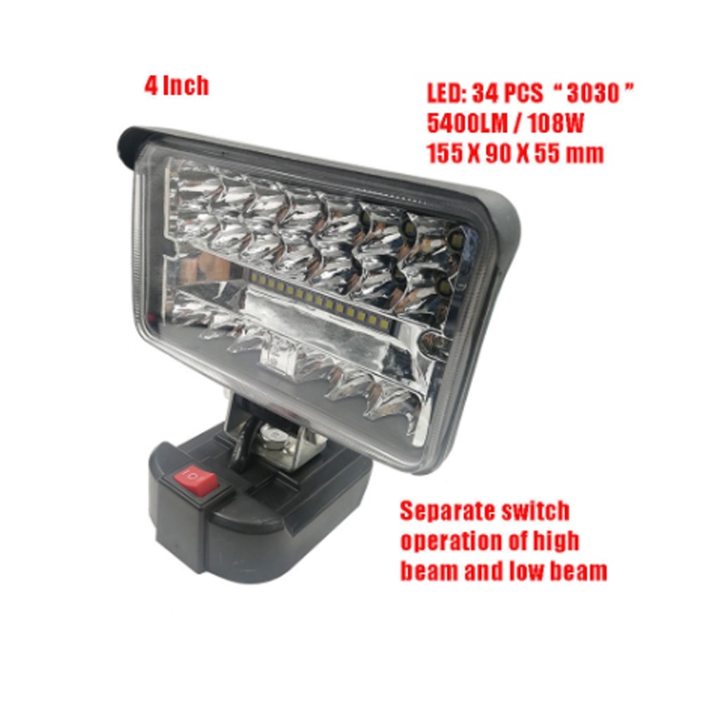 Đèn Pin LED 18V BL1430 BL1830 USB Sử Dụng Pin Makita 18V Lithium