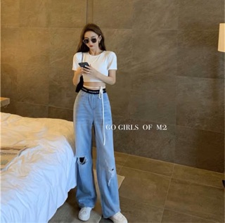 Áo croptop cột dây eo tay ngắn
