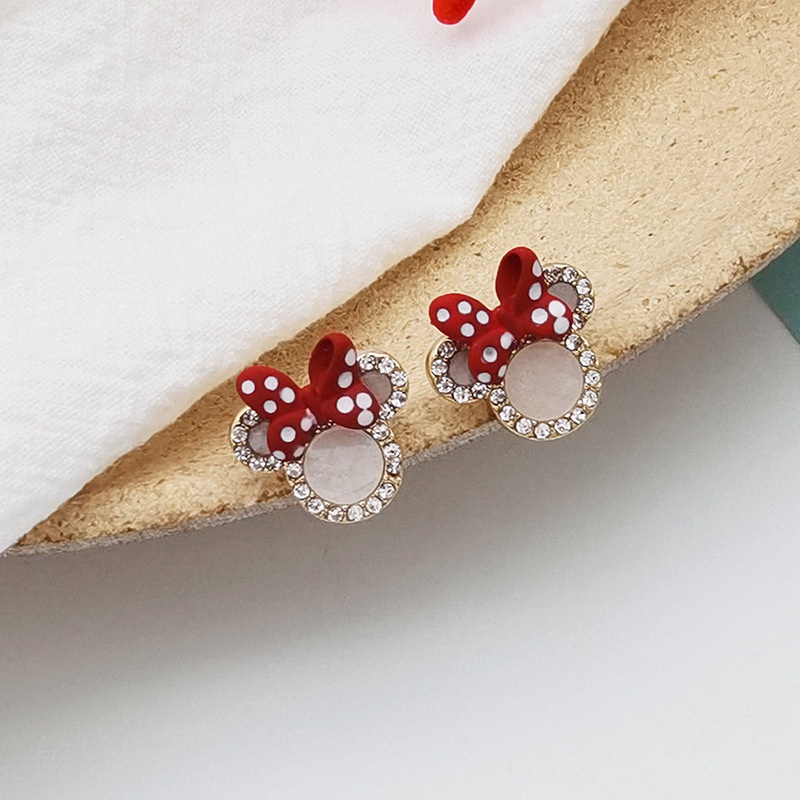 Bông tai hình chuột Mickey hoạt hình dễ thương chất lượng cao