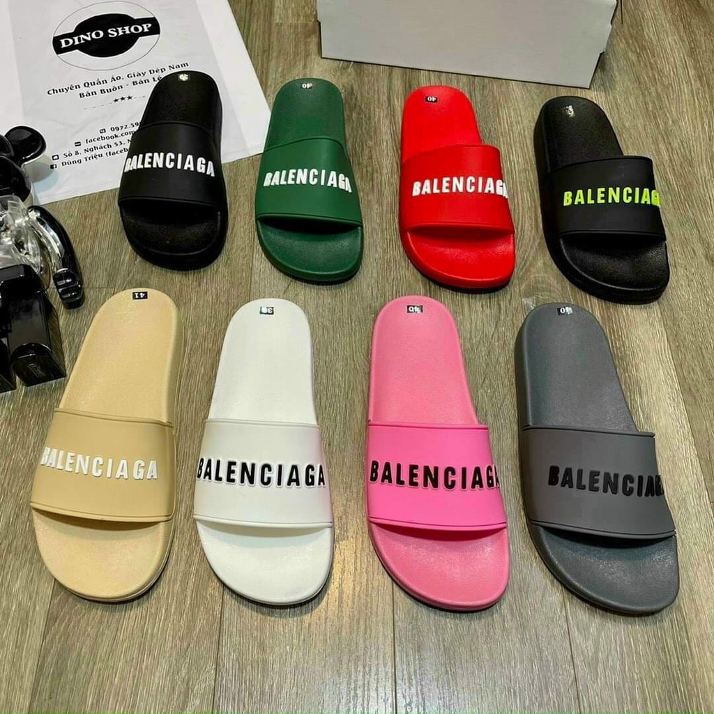 XẢ KHO  69K 69K Dép balenciaga NAM NỮ quai ngang trắng,đen, xám,  hồng size 35-42