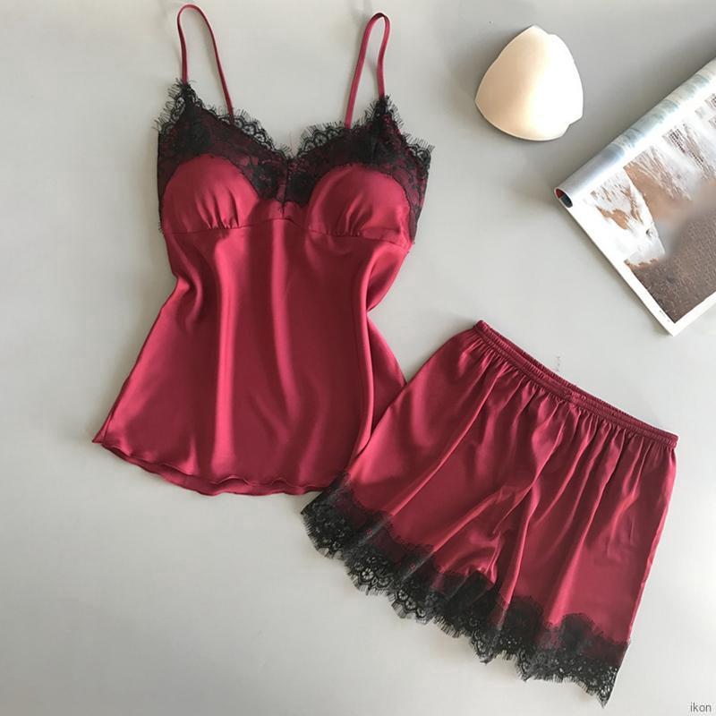 Bộ Đồ Ngủ Ngắn Phối ren Gợi Cảm Cho Nữ