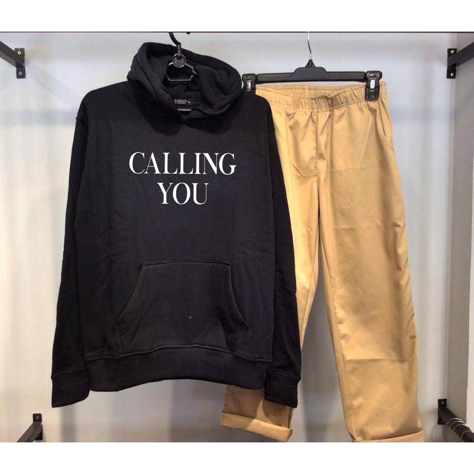 Áo Hoodie HIGHLIGHT PLZ DON'T BE SAD CAN YOU FEEL IT? CALLING YOU