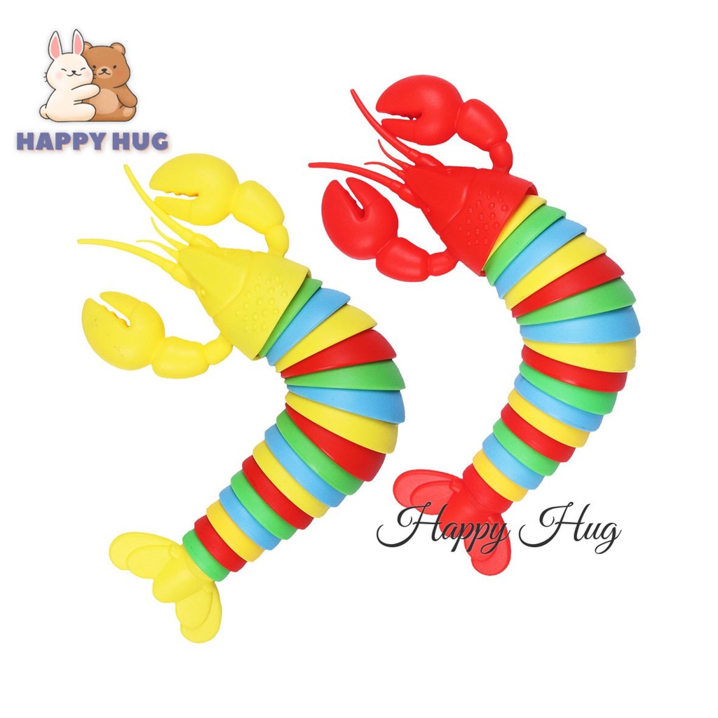 Đồ chơi xả stress, đồ chơi giảm căng thẳng hình con tôm vui nhộn dành cho cả người lớn và trẻ em - Happy Hug