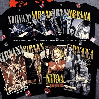 (M, L, XL, XXL) ÁO NIRVANA - ROCK BAND TEE - ÁO THUN ÁO PHÔNG NHẠC ROCK