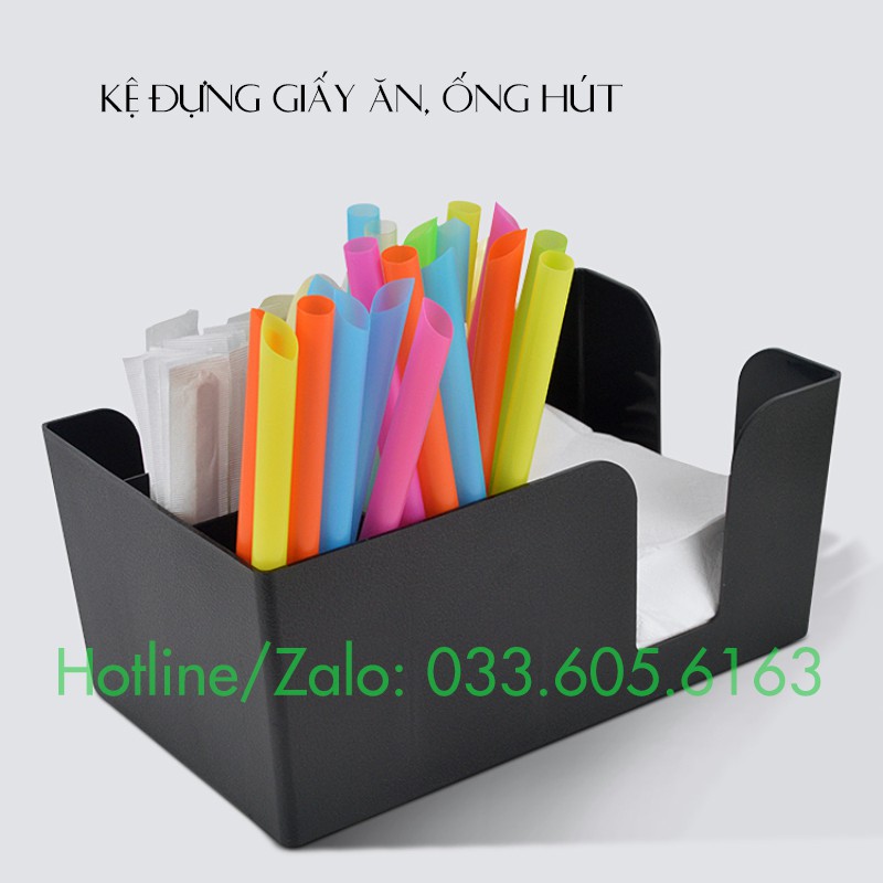 Kệ nhựa đựng Giấy ăn, ống hút, đường que chất đẹp giá rẻ | BigBuy360 - bigbuy360.vn
