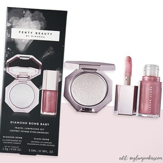 Set mini son dưỡng và phấn nhũ Fenty