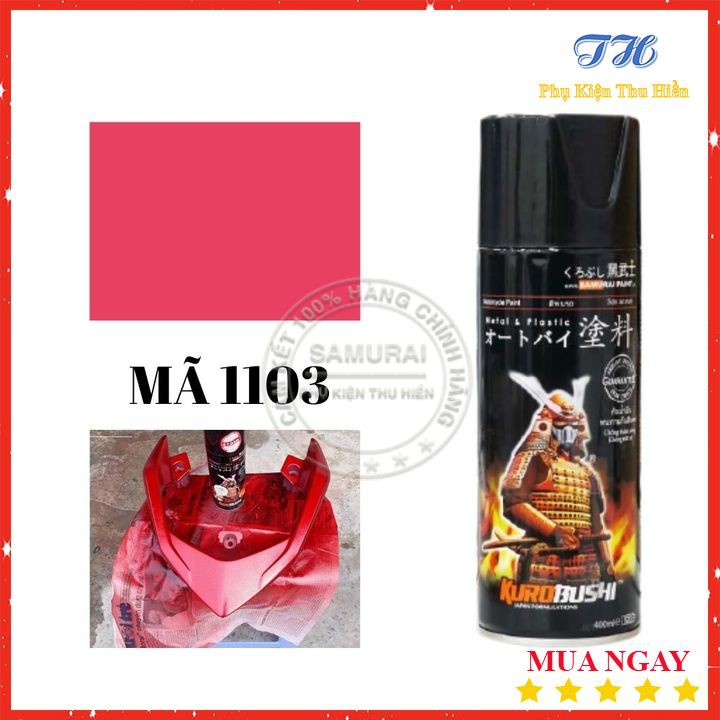 Sơn Xịt Samurai Màu Đỏ Yamaha - Mã 1108