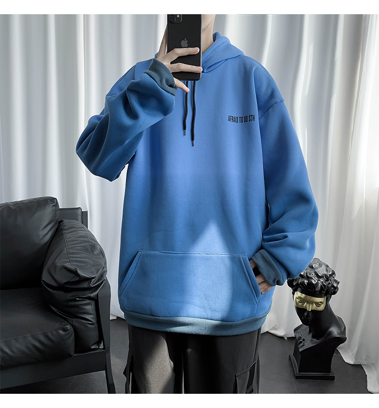 Áo Hoodie Tay Dài Phối Màu Gradient Phong Cách Hip Hop Cá Tính