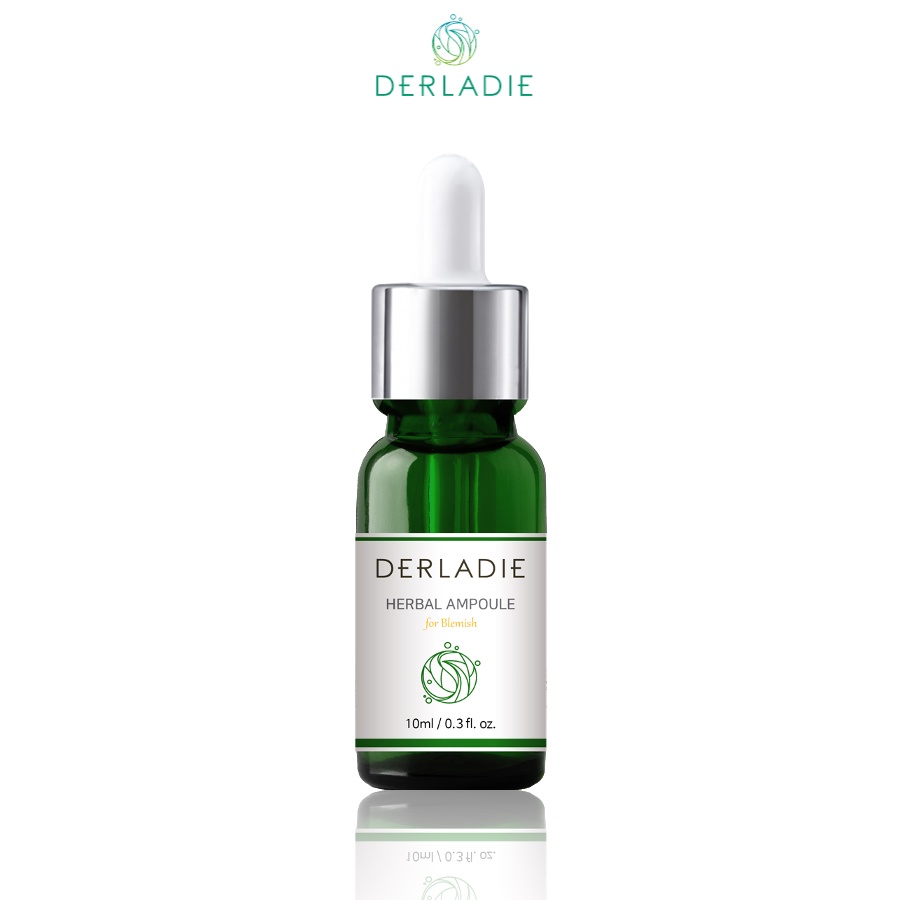 Bộ Đôi Serum Giảm Mụn Khô Cồi Derladie 10ml, Kem Dưỡng Tràm Trà Derladie Herbal Extract Care Cream 50ml